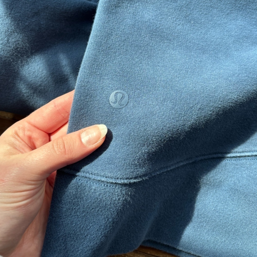 Lululemon Loungeful Crewneck Fleece Pullover In Mineral Blue View 5